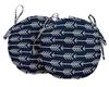 Vargottam Indoor Outdoor Round Bistro Chair Cushions Block Print 15-Inch Bistro Chair Pads Waterproof Seat Chair Cushion For Home