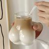 450ML Po-förmiger Glasbecher, Neuartiger Trinkbecher, Lustiger Körperkunst Whiskey Kaffeebecher für Junggesellen Junggesellinnenabschieds-Partyartikel, Heimbar-Dekoration