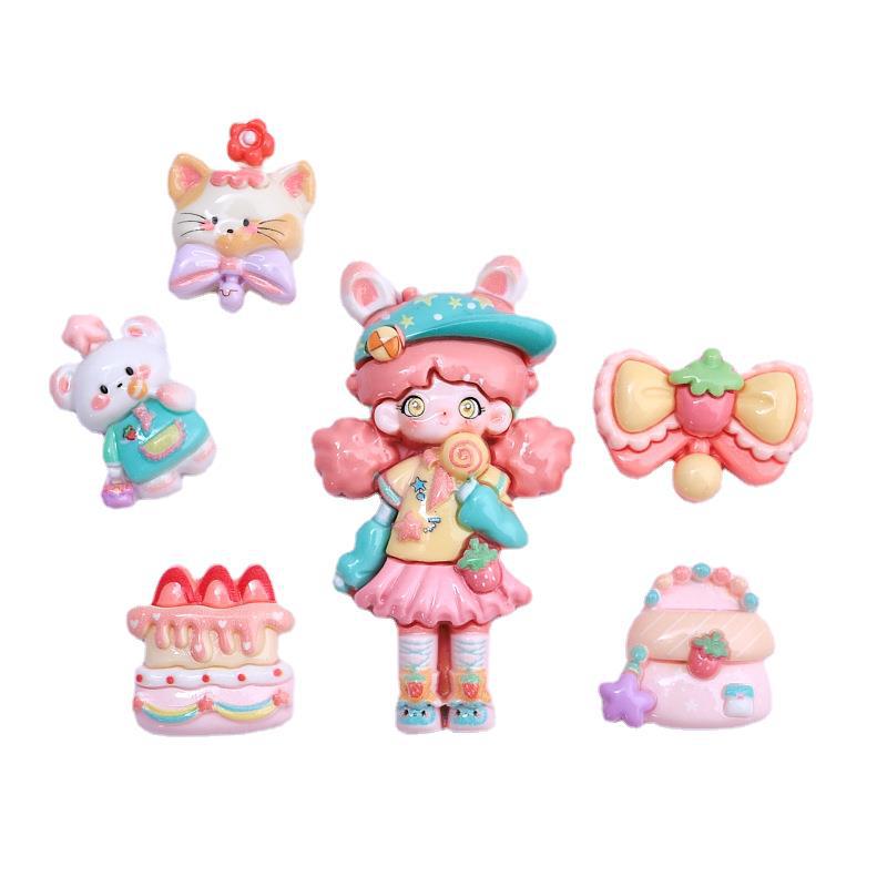 Pink Sweetheart Series: Cream Resin Shoe Buckles & DIY Jewelry Accessories