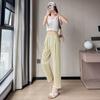 Summer 2033 Women's High Waist Straight Leg Harem Pants - Fashionable, Simple, and Slimming Cropped Fit