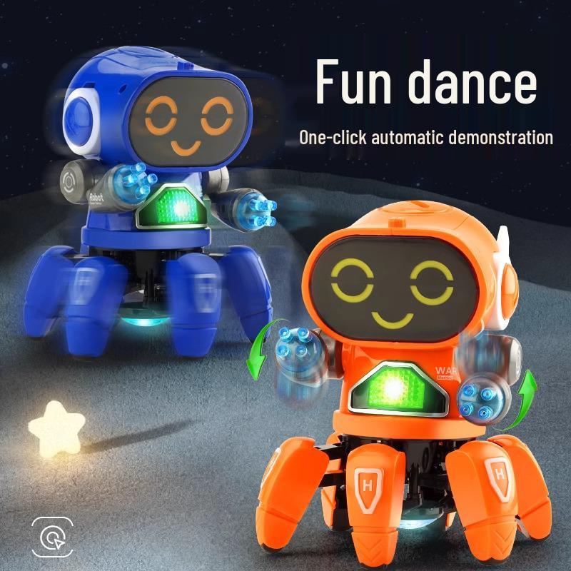Electric Dancing Fish Robot Toy with Music & Lights for Kids