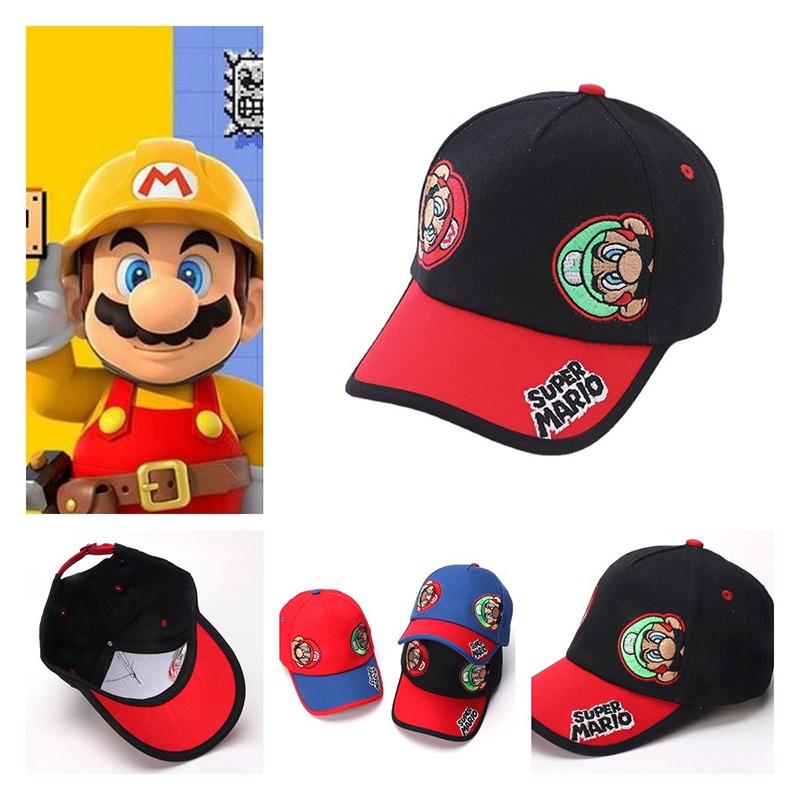 Super Mario Baseball Cap For Kids, Cartoon Duckbill Hat For Boys And Girls, Fashionable Sun Hat