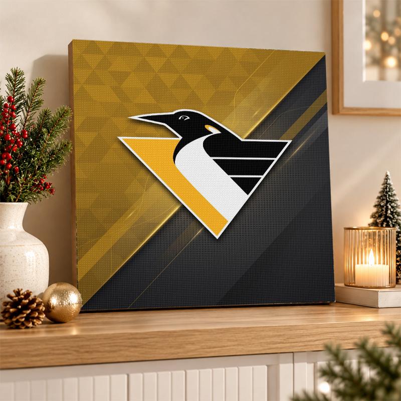 Pittsburgh Penguins Diamond Painting Kit 5D Full Drill DIY Diamond Mosaic Wall Art Home Decor