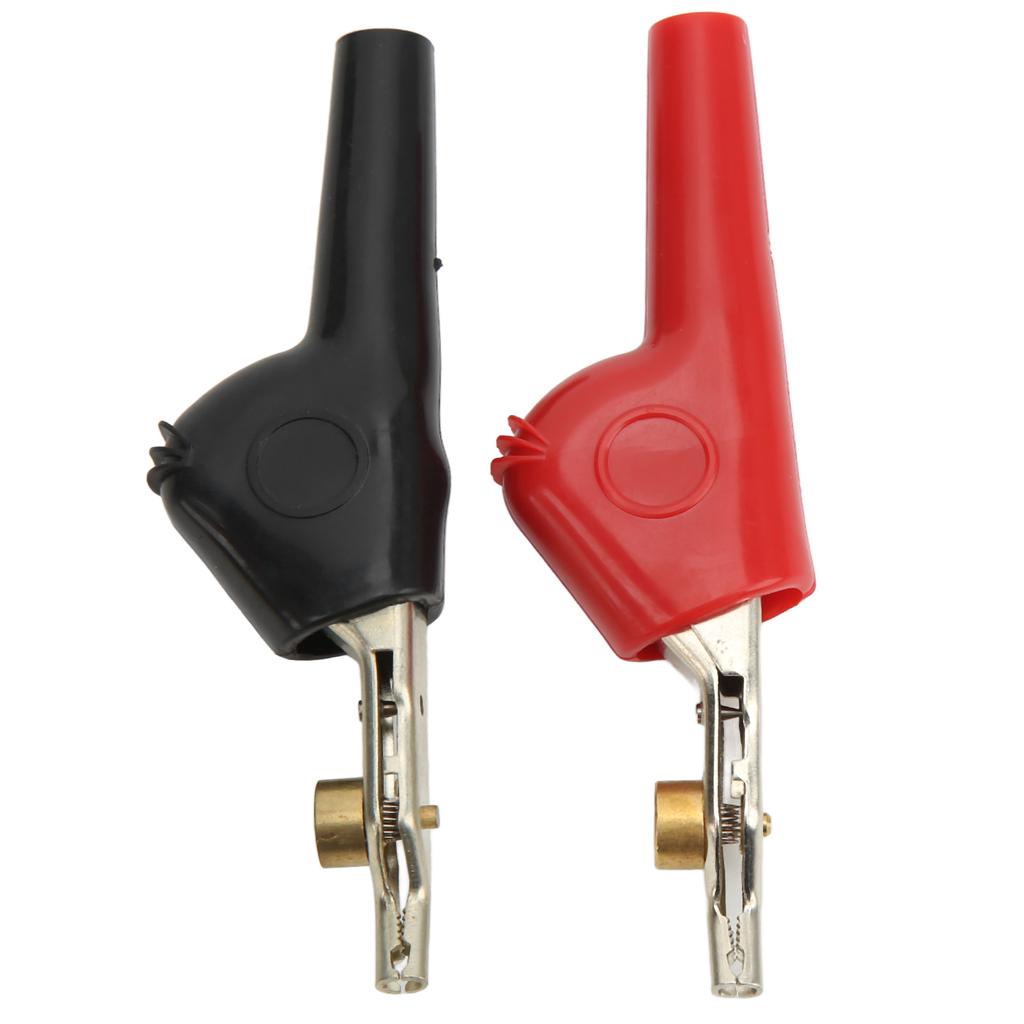 1 Set Non Stripping Test Clips with Needle PVC Cupronickel Electrical Clamps 25mm Opening