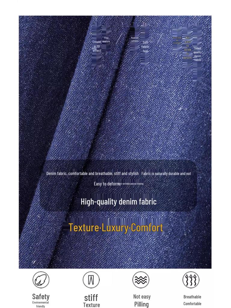 Damskie ciemnoniebieskie dżinsy retro z wysokim stanem, wiosna/jesień 2025, od wąskich do szerokich nogawek, długość petite do kostki