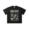 260 GSM Double Yarn 32 Count 100% Cotton Hajime No Ippo V3 Print Unisex Heavy Cotton T Shirt
