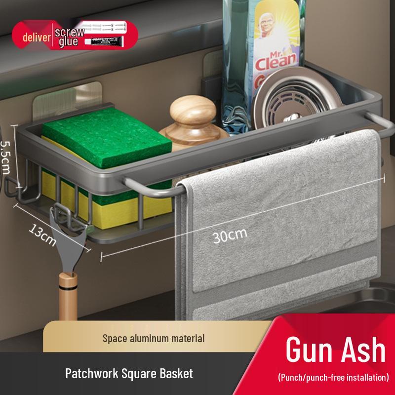 Wall-Mounted Multifunctional Kitchen Spice and Knife Organizer