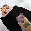 Quokka Throw Blanket Plaid on the sofa Bed Tourist Luxury Brand Blankets