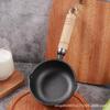 Non-Coated Thick Cast Iron Frying Pan for Eggs - Flat Bottom, Non-stick, Suitable for Induction & Gas Cookers