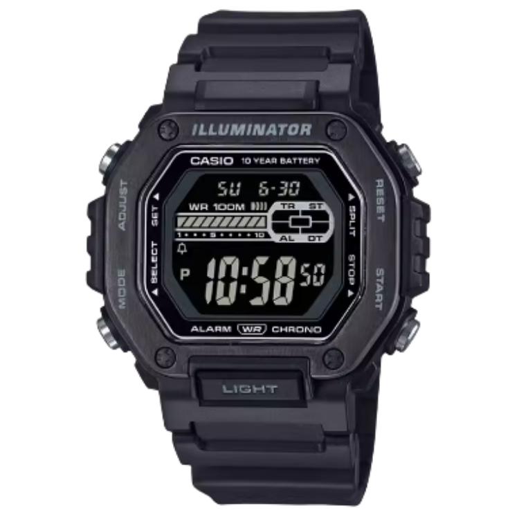 CASIO Men Black Watch MWD-110HB-1BVDF Black Dial