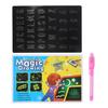 Painting Board Luminous Glowing Fluorescent Board 3D Drawing Board for ChildrenYellow English A5