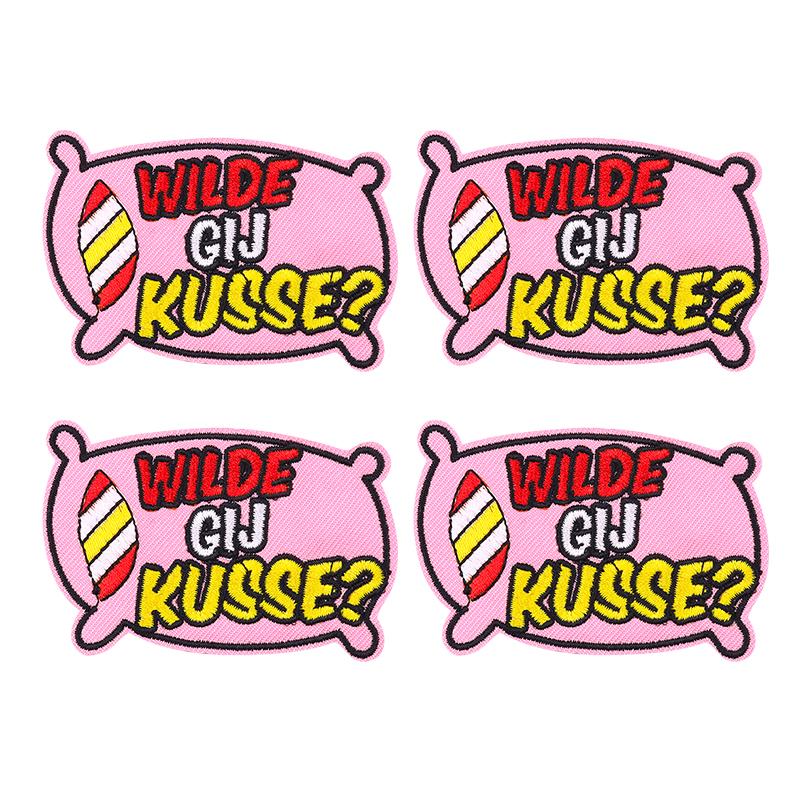 10pcs Wholesale Netherland Carnival Oeteldonk Emblem Patch Embroidered Patches For Clothes Iron On Patches For Clothing Sew 