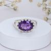 Citrine Gemstone Ring: 925 Sterling Silver Statement Ring