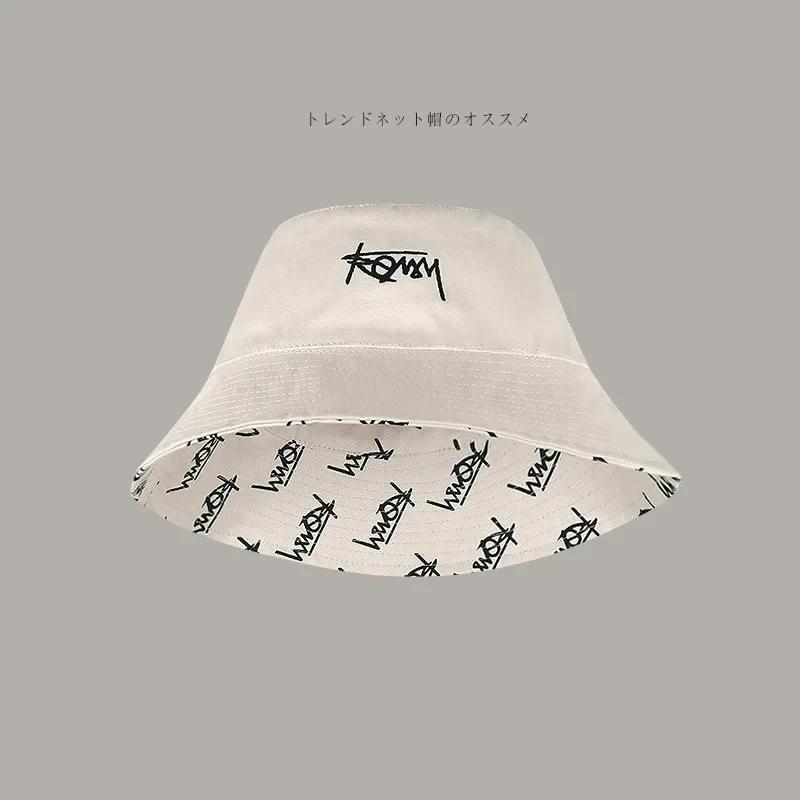 Big Head 63CM XL Size Letter Bucket Hat Men Double-Sided Women Floral Fisherman Hat Summer Casual Street Sun Hat Kids Bob Panama