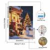 Christmas Diamond Painting Kit Santa Claus Snowman Gingerbread Man Home Entertainment Decorative Painting