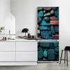 Refrigerator Fridge Cover Fruits Stickers Door Landscape Plant Sea Vinyl Self Adhesive Kitchen Furniture Decor Wrap Freezer Sticker Diy
