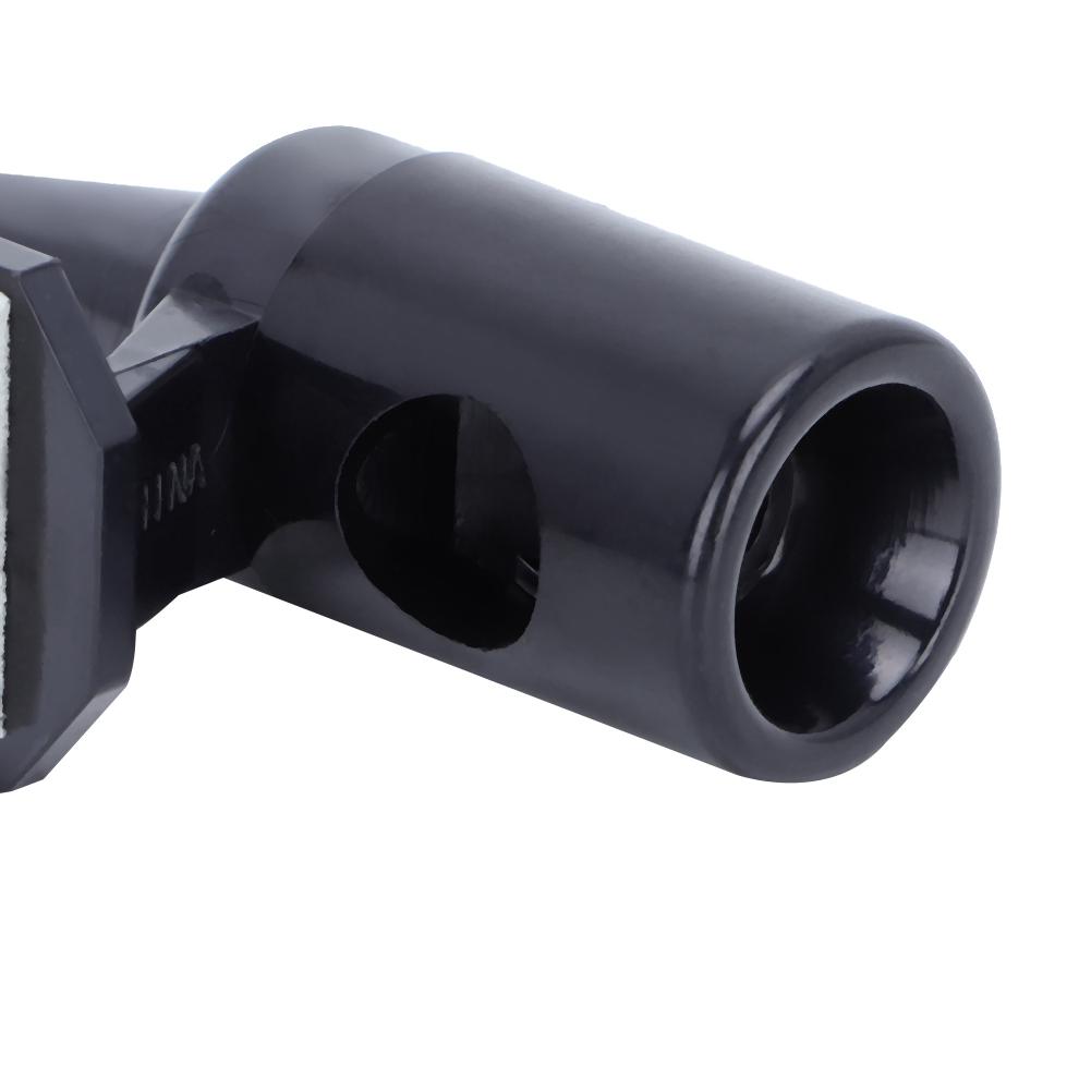 4PCS Car Detachable Ultrasonic Deer Snake Alert Sound Alarm Wind Power Animal Repeller Black