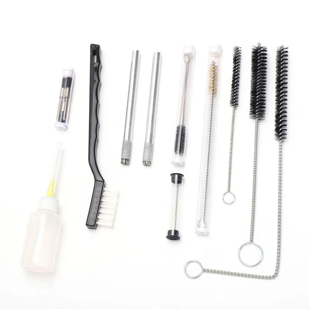 17/23Pcs Storage Case Spray Nozzle Cleaning Brush Set Pneumatic Paint Sprayer Clean Kit Air Tools
