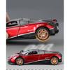 1/32 Pagani Huayra BC Supercar Alloy Muscle Car Model Sound and Light Pull Back Children's Toy Collectibles Birthday Gift