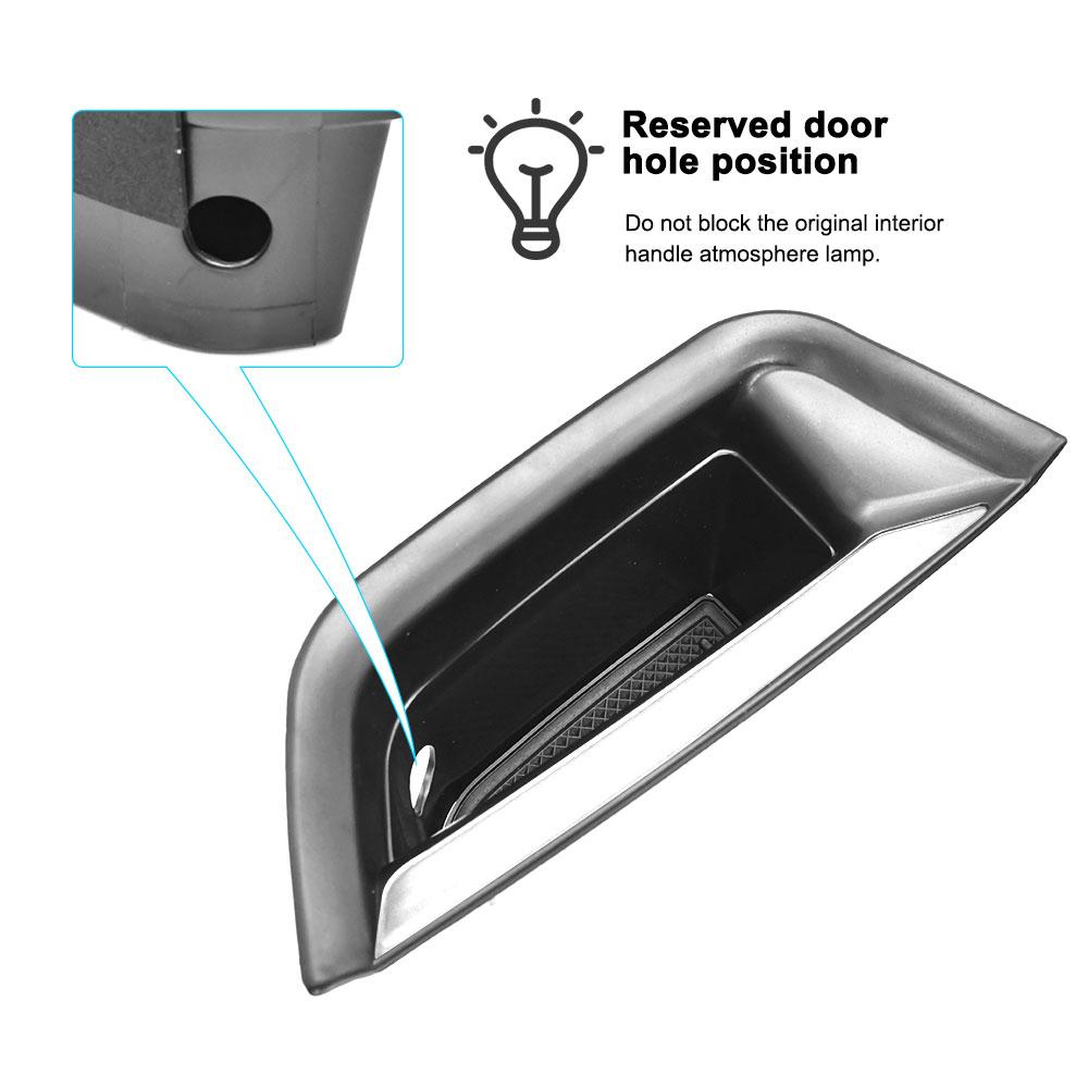 2PCS Front Door Handle Storage Box for Cadillac XT5 2025 2025 2020 2019 2018 2017 2016 Storing Small items for Mobile Phones