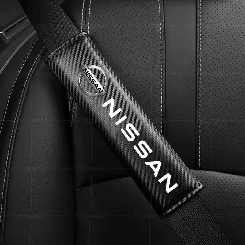 Car Seat Belt Shoulder Protector Cover Pad For Nissan Qashqai Sylphy Tiida Altima Teana X-Trail Leaf Juke Sentra Accessories U12