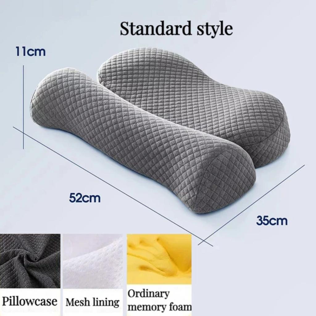 New Upgrade Your Comfort with Luxuriously Soft Orthopedic Memory Foam Cervical Cushion - Ergonomically Designed for Superior Sup