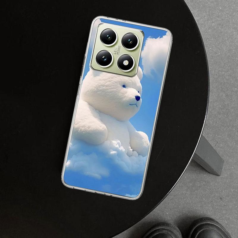 Sunny Clouds Teddy Bear Phone Case Cover for Xiaomi Redmi Note 15 14 13 12 11 Pro Plus 14S 12S 11S 11T 11E 10S 10 Customized Fun