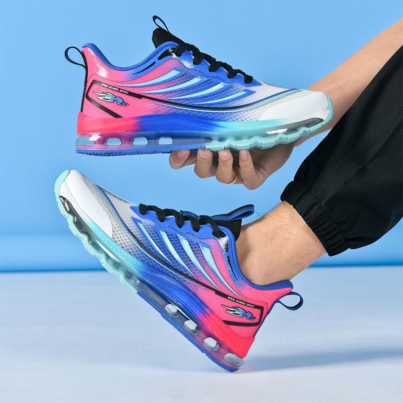 Men's full palm air cushion running shoes breathable soft sole men's sports shoes lightweight fashion large size