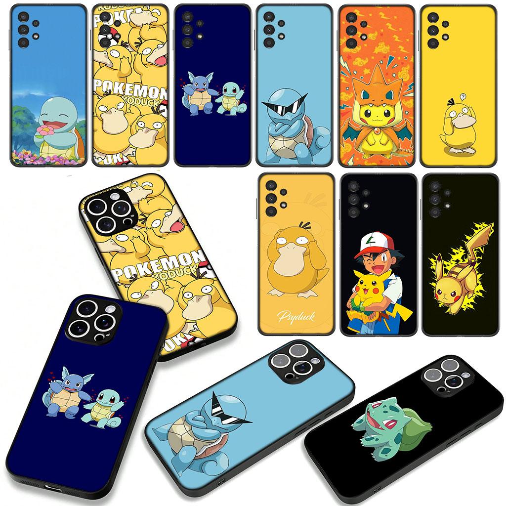 Anime Lovely P-Pokemons P-Pikachus Psyduck Phone Cover for Xiaomi Redmi Note 14 12 13 ProPlus A4 A3 Pro Plus 12C 13C 14C 5G Case