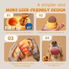 Food-grade Silicone DIY 2-grid Food Mold for Dog Dental Health Durable Puppy Swing Leak Feeder Non-Toxic Easy Clean