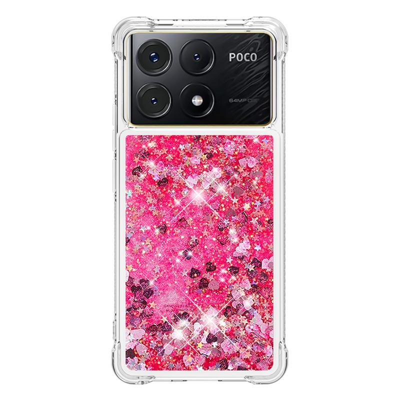 X6 Pro Case On For Fundas Xiaomi Poco X6 Pro Cover Glitter Dynamic Liquid Case For Xiomi Xiaomi PocoX6 X 6 Pro Phone Cases Etui