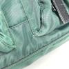 PRADA Bicolor triangle logo Backpack Leather / Nylon Green/Black