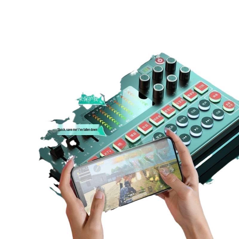 M9 Sound Card Set: Multi-Device Compatible, Ideal for Live Streaming, Recording, KTV, with Pitch Correction and Excellent Sound Quality.