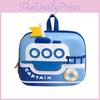 Eggshell Cute Backpack With Ship Printing Design For Preschool Children Use