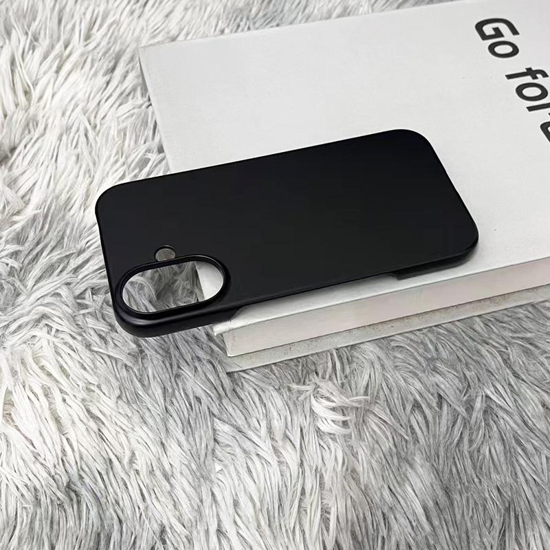 PC Half Pack Case For iPhone 16 15 14 13 Pro Max Plus Mini Half-Wrapped Matte Clear Back Cover Shockproof Frosted Colorful Shell