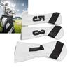 3PCS     Head Cover PU Leather Waterproof Protective   Headcovers Set with Plush Lining for Woods