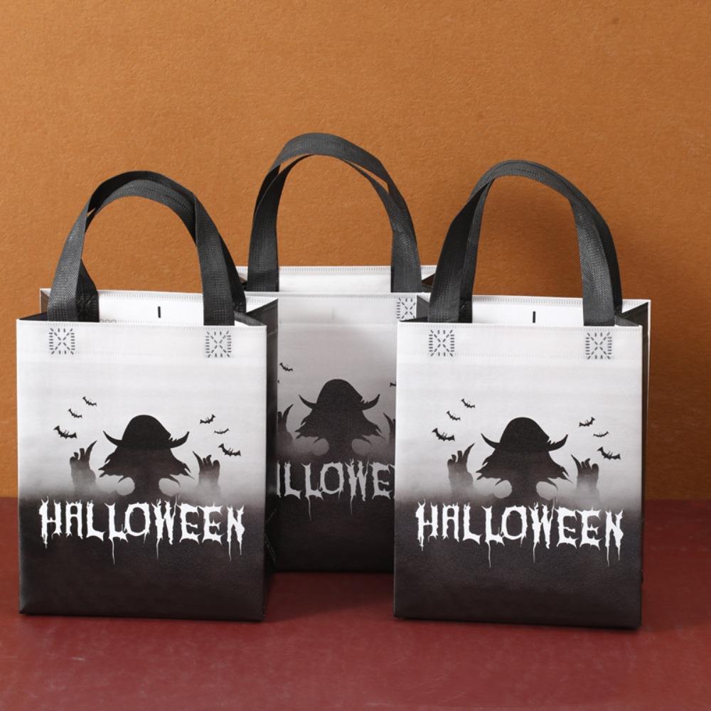 

Devil Halloween Gift Bag Printed Pumpkin Creative Bag Halloween Non-woven Handbag Party