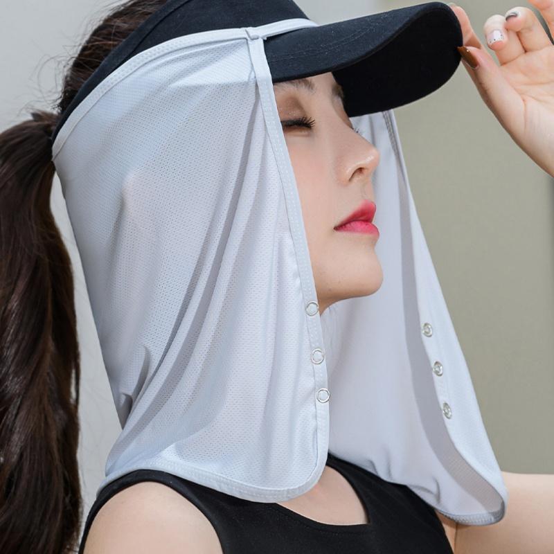 Summer Outdoor Sunshade Hat Curtain, Uv Resistant Sunshade Cloak, Safety Helmet, Baseball Cap, Sunshade Curtain