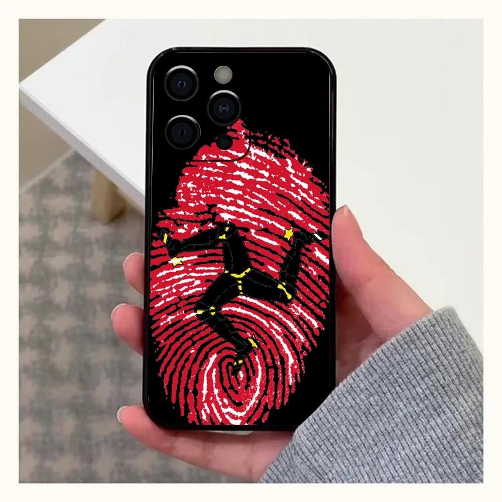 Isle of Man Coat of Arms Phone Case For Apple iPhone 15,14,13,12,11,Pro,X,XS,Max,XR,Plus,Mini Soft Black Cover