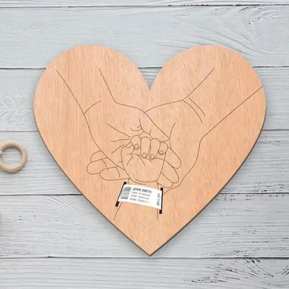 Newborn Hospital Engraved Keepsake Holder Personalized Baby Gift Memorial Pregnancy Wristband for Father's Day Mother's Day Baby