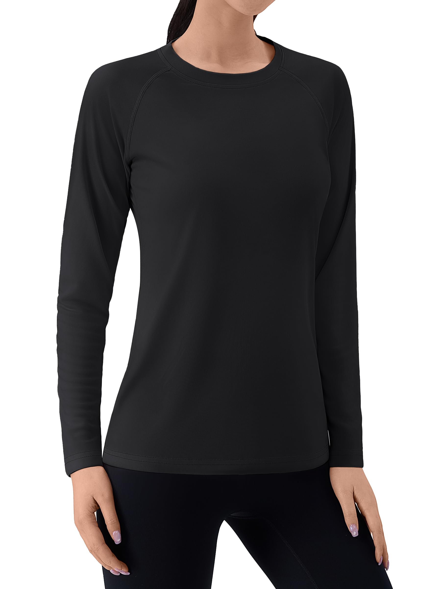 

Тосковать по длинной быстрой УФ-защите для спортзала для 2XL [KEFITEVD] Футболка женская, спортивная, рукава, нижнее белье, сушка, защита, фитнес, одежда, рубашка, тонкая, чёрный