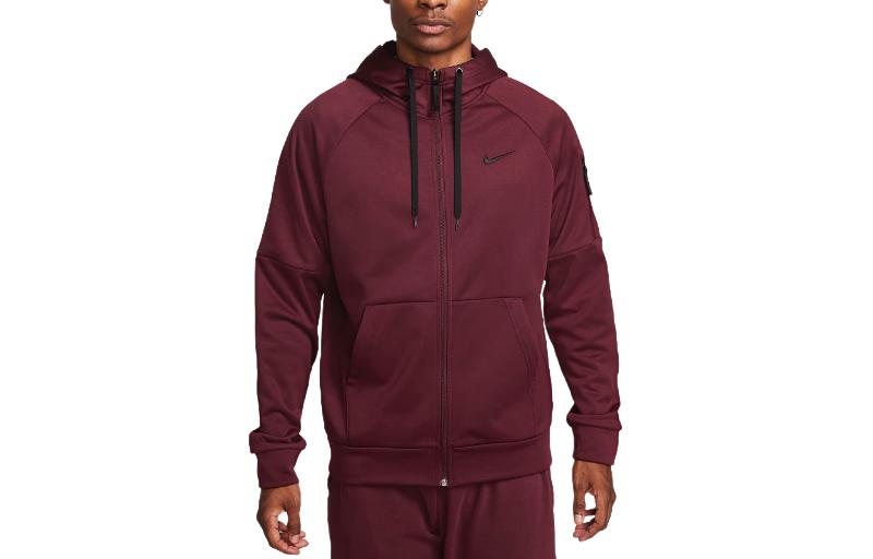 Nike Therma Fit Full Zip Fitness Top Jackets & Coats Men s Red DQ4830-681 M