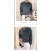 Spring 2024 Men's Sweater Patchwork Assorted Colors Skin-Friendly Fabric Fashion Versatile Top Casual Long-Sleeved Bottoming Shirt