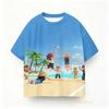 Summer Children Roblox T-shirt Boys Clothes Girls Anime Game Short Sleeve