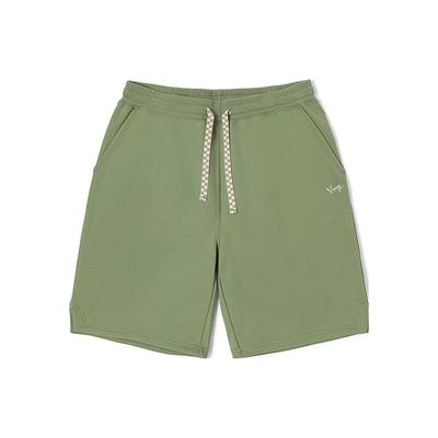 Solid Color Drawstring Knit Shorts Men Bottoms Green VN0002NWTD8