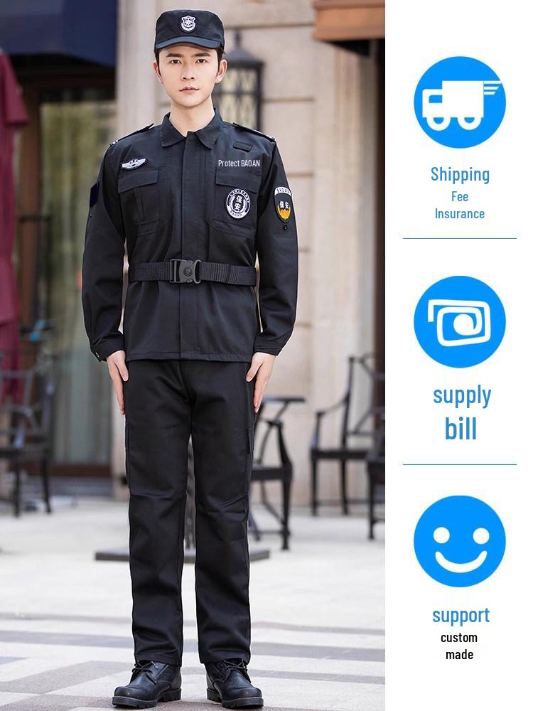 2026 Security Uniform Set: Summer Short Sleeve & Spring/Autumn Long Sleeve for Gatekeepers