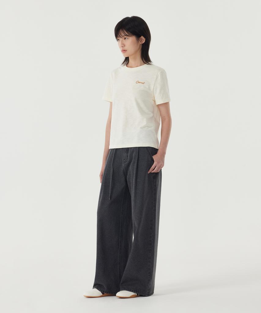 COVERNAT WOMAN Circus Graphic Short Sleeve T-Shirt Butter
