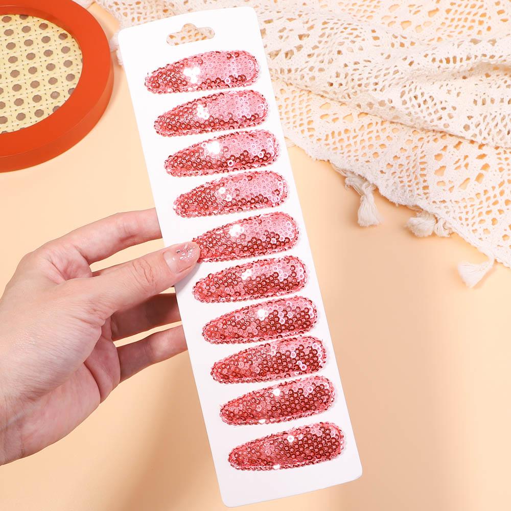 10Pcs/Set Korean Party Sequins BB Clips Hair Clips for Kids Handmade Hairpins Barrettes Headwear Girls Baby Hair Accessories