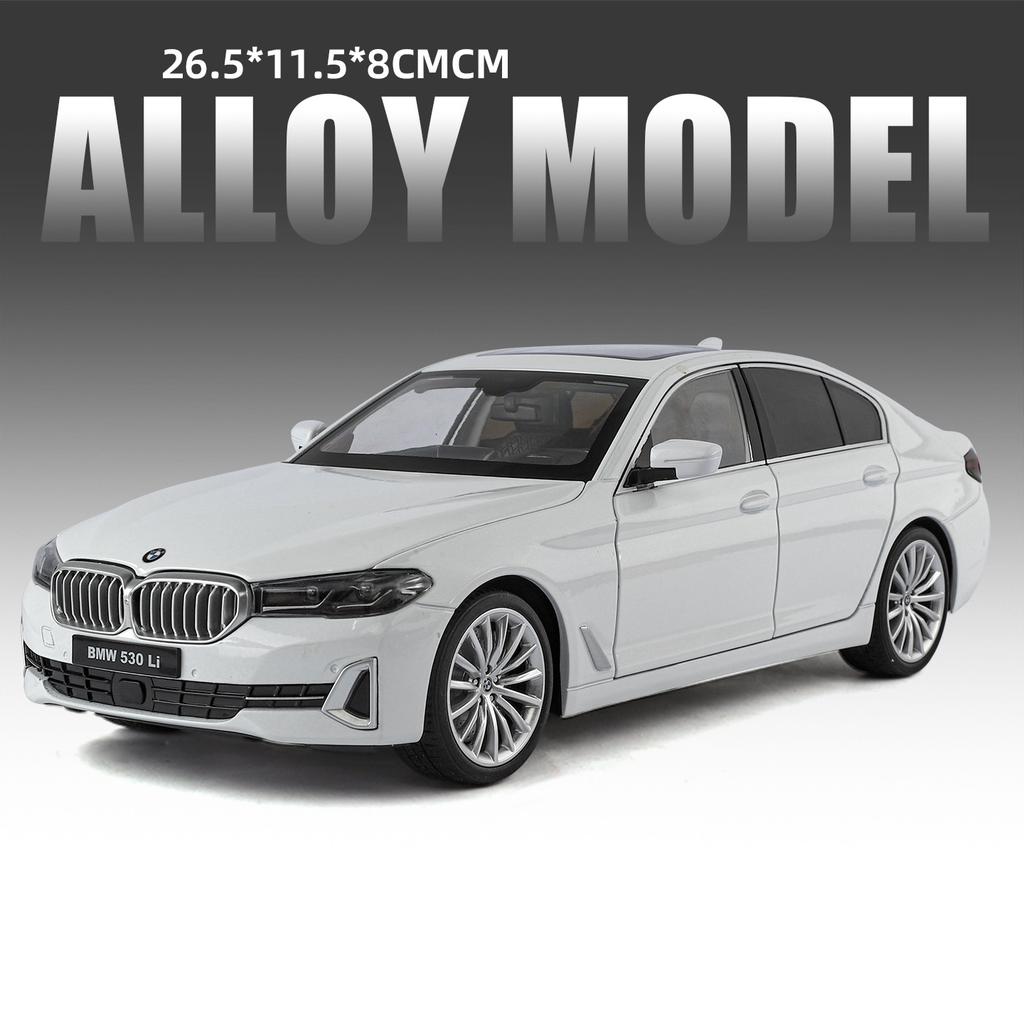 1:18 BMW 530Li Großes Luxus-Legierungsmetall-Druckgussmodellautos Hohe Simulation Dekorative Ausstellungsstücke Geburtstagsgeschenk Freund