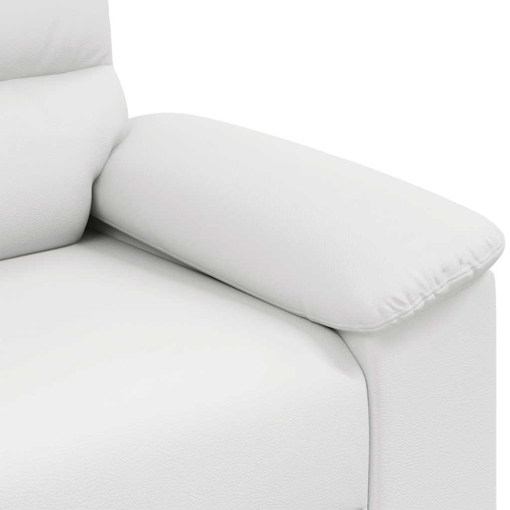 Armchair White 100x81x84 cm Faux Leather